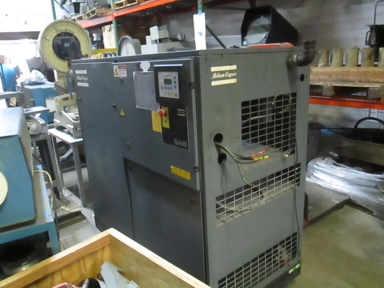 1996 ATLAS COPCO GA45 Rotary Screw & Sliding Vane Air Compressors | Global Machine Brokers, LLC