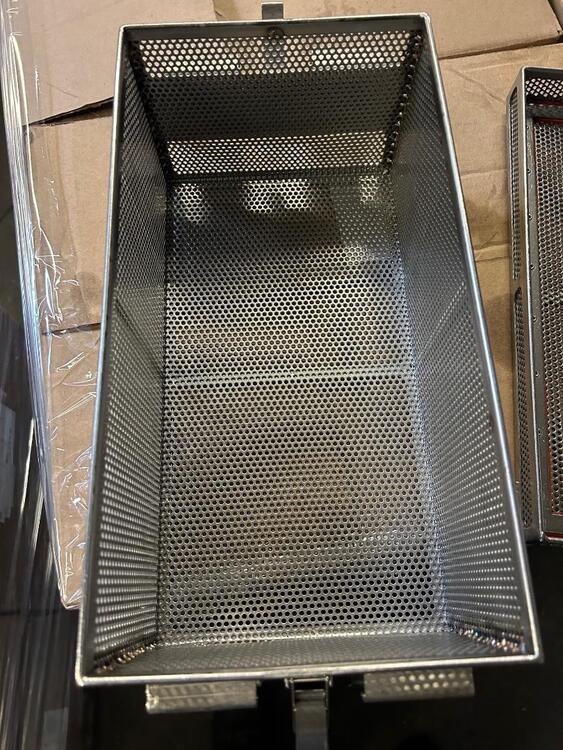 STAINLESS Steel Baskets  15 x 8 x 6” Finishing & Cleaning Machines | Global Machine Brokers, LLC