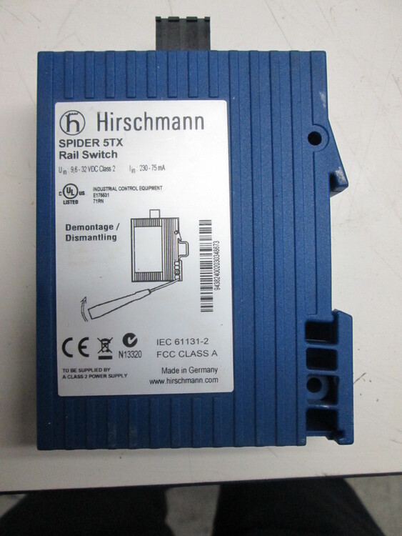 Hirschmann Spider 5TX Electrical | Global Machine Brokers, LLC