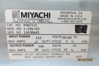 Miyachi Unitek 1-196-03 Welding Equipment | Global Machine Brokers, LLC (10)