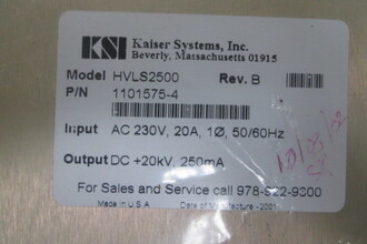 KAISER SYSTEMS HVLS2500 Industrial Components | Global Machine Brokers, LLC (2)