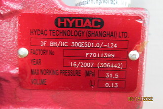 Hydac DF BH/HC 30QE5D1.0/-L24 Fluid & Hydraulic Power | Global Machine Brokers, LLC (2)