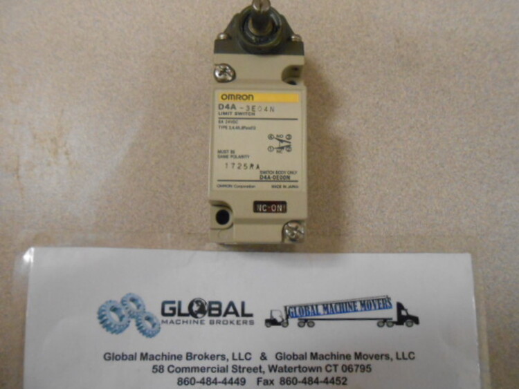 Omron D4A-3E04N Limit Switch, 6A, 24VDC, New in Box Electrical | Global Machine Brokers, LLC