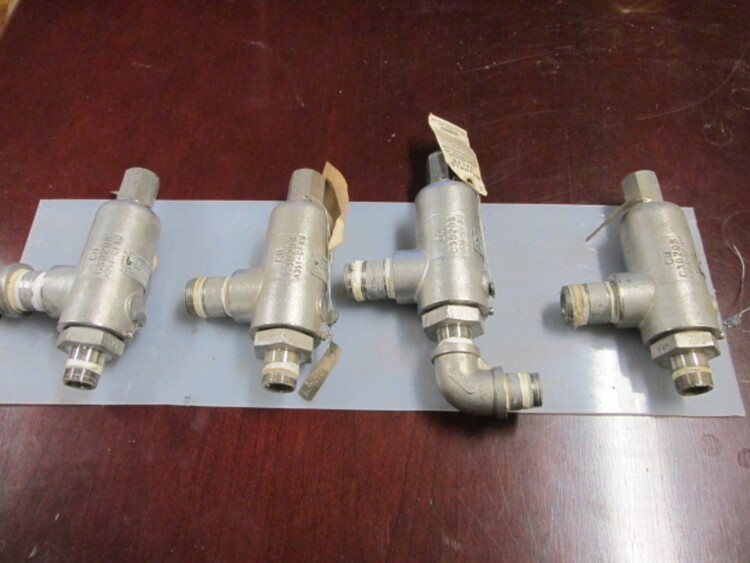 Stainless Steel 3/4" Knuckle Relief Valve for 75 PSIG Hardware | Global Machine Brokers, LLC