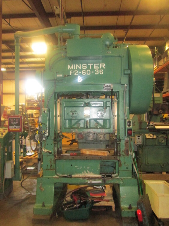 Minster P2-60-36 Straight Side Presses | Global Machine Brokers, LLC